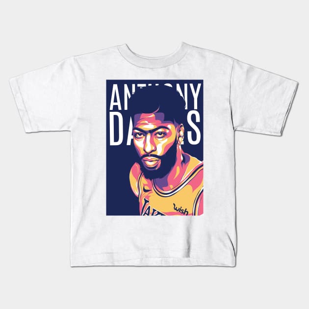 Anthony Davis Kids T-Shirt by Rekayasabumi